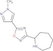 2-[5-(1-Methyl-1H-pyrazol-4-yl)-1,2,4-oxadiazol-3-yl]azepane