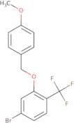 4-Bromo-2-[(4-methoxyphenyl)methoxy]-1-(trifluoromethyl)benzene