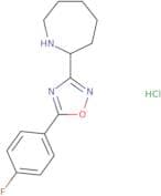 2-[5-(4-Fluorophenyl)-1,2,4-oxadiazol-3-yl]azepane hydrochloride