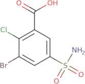 3-Bromo-2-chloro-5-sulfamoylbenzoic acid