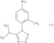 3-Methyl-4-[5-(propan-2-yl)-1H-1,2,3,4-tetrazol-1-yl]aniline hydrochloride