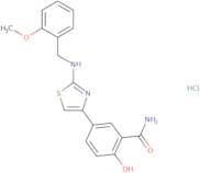 2-Hydroxy-5-(2-{[(2-methoxyphenyl)methyl]amino}-1,3-thiazol-4-yl)benzamide hydrochloride