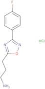 3-[3-(4-Fluorophenyl)-1,2,4-oxadiazol-5-yl]propan-1-amine hydrochloride
