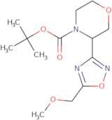 tert-Butyl 3-[5-(methoxymethyl)-1,2,4-oxadiazol-3-yl]morpholine-4-carboxylate