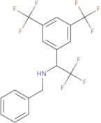 Benzyl({1-[3,5-bis(trifluoromethyl)phenyl]-2,2,2-trifluoroethyl})amine