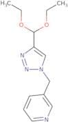 3-{[4-(Diethoxymethyl)-1H-1,2,3-triazol-1-yl]methyl}pyridine