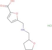 5-({[(Oxolan-2-yl)methyl]amino}methyl)furan-2-carboxylic acid hydrochloride