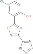 4-Chloro-2-[3-(4H-1,2,4-triazol-3-yl)-1,2,4-oxadiazol-5-yl]phenol