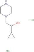 1-Cyclopropyl-2-(piperazin-1-yl)ethan-1-ol dihydrochloride