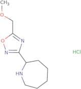 2-[5-(Methoxymethyl)-1,2,4-oxadiazol-3-yl]azepane hydrochloride