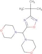 4-[(3-tert-Butyl-1,2,4-oxadiazol-5-yl)(morpholin-4-yl)methyl]morpholine