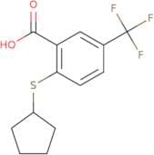 2-(Cyclopentylsulfanyl)-5-(trifluoromethyl)benzoic acid