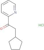 2-Cyclopentyl-1-(pyridin-2-yl)ethan-1-one hydrochloride