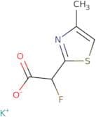 Potassium 2-fluoro-2-(4-methyl-1,3-thiazol-2-yl)acetate