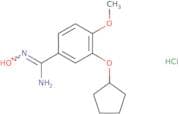 3-(Cyclopentyloxy)-N'-hydroxy-4-methoxybenzene-1-carboximidamide hydrochloride