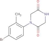 1-(4-Bromo-2-methylphenyl)piperazine-2,5-dione