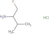 (2S)-1-Fluoro-3-methylbutan-2-amine, hydrochloride