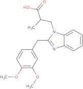 3-[2-(3,4-Dimethoxy-benzyl)-benzoimidazol-1-yl]-2-methyl-propionic acid