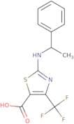 2-[(1-Phenylethyl)amino]-4-(trifluoromethyl)-1,3-thiazole-5-carboxylic acid