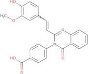 4-(2-[2-(4-Hydroxy-3-methoxy-phenyl)-vinyl]-4-oxo-4H-quinazolin-3-yl)-benzoic acid