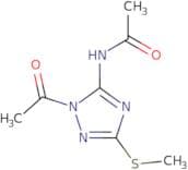 N-[1-Acetyl-3-(methylsulfanyl)-1H-1,2,4-triazol-5-yl]acetamide