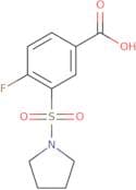 4-Fluoro-3-(pyrrolidine-1-sulfonyl)benzoic acid