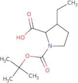 1-[(tert-Butoxy)carbonyl]-3-ethylpyrrolidine-2-carboxylic acid