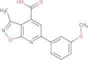 6-(3-Methoxyphenyl)-3-methyl-[1,2]oxazolo[5,4-b]pyridine-4-carboxylic acid