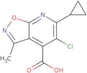 5-Chloro-6-cyclopropyl-3-methyl-[1,2]oxazolo[5,4-b]pyridine-4-carboxylic acid