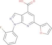 1-(2-Fluorophenyl)-6-(furan-2-yl)-1H-pyrazolo[3,4-b]pyridine-4-carboxylic acid