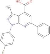1-(4-Fluorophenyl)-3-methyl-6-phenyl-1H-pyrazolo[3,4-b]pyridine-4-carboxylic acid