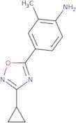4-(3-Cyclopropyl-1,2,4-oxadiazol-5-yl)-2-methylaniline
