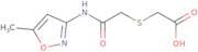 ({2-[(5-Methylisoxazol-3-yl)amino]-2-oxoethyl}thio)acetic acid