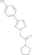 2-[5-(4-Aminophenyl)-2H-1,2,3,4-tetrazol-2-yl]-1-(pyrrolidin-1-yl)ethan-1-one
