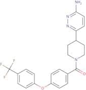 (4-(6-Aminopyridazin-3-yl)piperidin-1-yl)(4-(4-(trifluoromethyl)phenoxy)phenyl)methanone