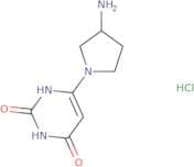 6-[(3S)-3-Aminopyrrolidin-1-yl]-1,2,3,4-tetrahydropyrimidine-2,4-dione hydrochloride
