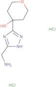 4-[5-(Aminomethyl)-1H-1,2,4-triazol-3-yl]oxan-4-ol dihydrochloride