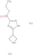 Ethyl 3-(azetidin-3-yl)-1H-1,2,4-triazole-5-carboxylate dihydrochloride