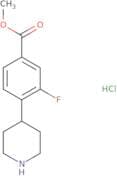 Methyl 3-fluoro-4-(piperidin-4-yl)benzoate hydrochloride