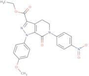 4,5,6,7-Tetrahydro-1-(4-methoxyphenyl)-6-(4-nitrophenyl)-7-oxo-1H-pyrazolo [3,4-c]pyridine-3-carbo…