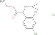 Ethyl 2-(cyclopropylamino)-2-(2,4-dichlorophenyl)acetate hydrochloride