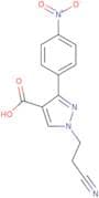 1-(2-Cyanoethyl)-3-(4-nitrophenyl)-1H-pyrazole-4-carboxylic acid