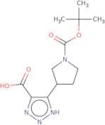 5-{1-[(tert-Butoxy)carbonyl]pyrrolidin-3-yl}-1H-1,2,3-triazole-4-carboxylic acid