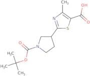 2-{1-[(tert-Butoxy)carbonyl]pyrrolidin-3-yl}-4-methyl-1,3-thiazole-5-carboxylic acid