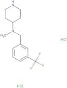 N-Methyl-N-{[3-(trifluoromethyl)phenyl]methyl}piperidin-4-amine dihydrochloride