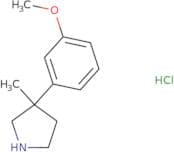 3-(3-Methoxyphenyl)-3-methylpyrrolidine hydrochloride