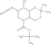 2-Azido-4,6-O-benzylidene-N-Boc-1,2,5-trideoxy-1,5-imino-D-glucitol