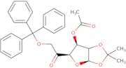 3-O-Acetyl-1,2-O-isopropylidene-6-O-trityl-b-L-arabino-hexofuranos-5-ulose
