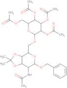 2-(Acetylamino)-1-O-benzyl-2-deoxy-3,4-O-isopropylidene-6-O-(2,3,4,6-tetra-O-acetyl-b-D-galactopyr…