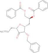 (S)-3-((2R,3S,5S)-5-Allyl-3-(benzyloxy)-4-oxotetrahydrofuran-2-yl)propane-1,2-diyl dibenzoate